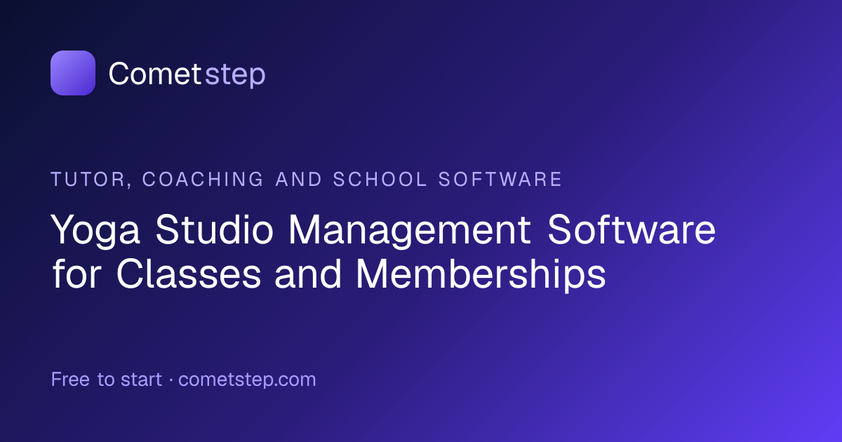 Yoga Studio Management Software – Classes & Memberships